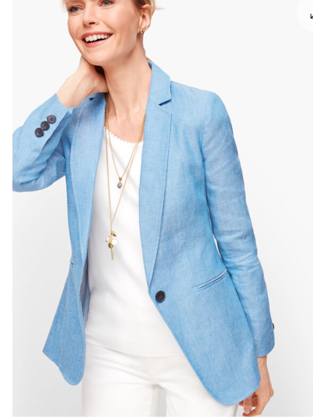 Ann Taylor Classic Linen Blend Blazer
